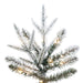 9'Hx34"W PE Frosted Tacoma Fraser Fir Artificial Christmas Tree, Micro LED Pre-Lit (Multi-Mode) -White - G236683LEDCC
