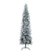 10'Hx37"W PE Frosted Tacoma Fraser Fir Artificial Christmas Tree, Unlit -White - G236685