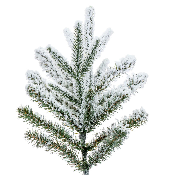 10'Hx37"W PE Frosted Tacoma Fraser Fir Artificial Christmas Tree, Unlit -White - G236685