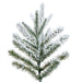10'Hx37"W PE Frosted Tacoma Fraser Fir Artificial Christmas Tree, Unlit -White - G236685