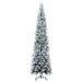 12'Hx44"W PE Frosted Tacoma Fraser Fir Artificial Christmas Tree, Unlit -White - G236690