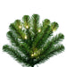 6'6"Hx38"W Slim Deluxe Sequoia Pine Artificial Christmas Tree, LED Pre-Lit -Green - G237466LED