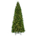 12'Hx60"W Slim Deluxe Sequoia Pine Artificial Christmas Tree, LED Pre-Lit -Green - G237491LED