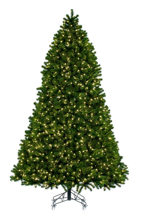 10'Hx76"W Deluxe Sequoia Pine Artificial Christmas Tree, LED Pre-Lit -Green - G237586LED