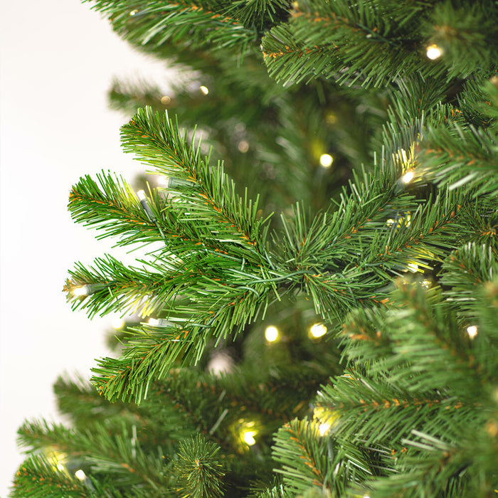 10'Hx76"W Deluxe Sequoia Pine Artificial Christmas Tree, LED Pre-Lit -Green - G237586LED