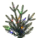 7'6"Hx55"W PE Colorado Fir Artificial Christmas Tree, Micro LED Pre-Lit (Multi-Mode) -Green - G250278LEDCC