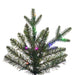9'Hx59"W PE Colorado Fir Artificial Christmas Tree, Micro LED Pre-Lit (Multi-Mode) -Green - G250283LEDCC