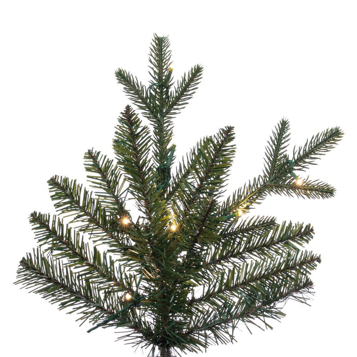 9'Hx59"W PE Colorado Fir Artificial Christmas Tree, Micro LED Pre-Lit (Multi-Mode) -Green - G250283LEDCC