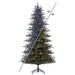 12'Hx73"W PE Colorado Fir Artificial Christmas Tree, Micro LED Pre-Lit (Multi-Mode) -Green - G250293LEDCC