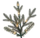12'Hx73"W PE Colorado Fir Artificial Christmas Tree, Micro LED Pre-Lit (Multi-Mode) -Green - G250293LEDCC
