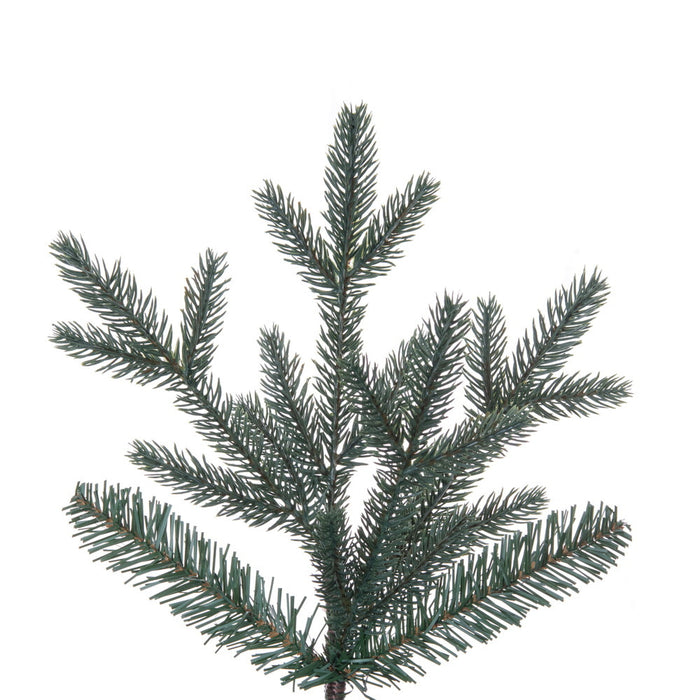 7'6"Hx55"W PE Colorado Blue Fir Artificial Christmas Tree, Unlit -Green - G250675