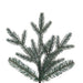 7'6"Hx55"W PE Colorado Blue Fir Artificial Christmas Tree, Unlit -Green - G250675