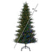 12'Hx73"W PE Colorado Blue Fir Artificial Christmas Tree, Micro LED Pre-Lit (Multi-Mode) -Green - G250693LEDCC