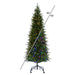 9'Hx49"W Noel Fir Artificial Christmas Tree, Micro LED Pre-Lit (Multi-Mode) -Green - G251483LEDCC