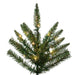 9'Hx49"W Noel Fir Artificial Christmas Tree, Micro LED Pre-Lit (Multi-Mode) -Green - G251483LEDCC