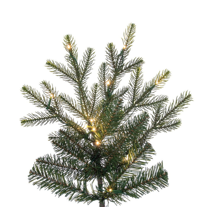 9'Hx63"W PE Orchard Fraser Fir Artificial Christmas Tree, Micro LED Pre-Lit (Multi-Mode) -Green - G252283LEDCC