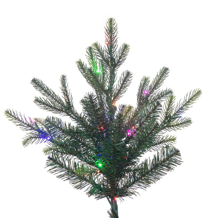 10'Hx65"W PE Orchard Fraser Fir Artificial Christmas Tree, Micro LED Pre-Lit (Multi-Mode) -Green - G252288LEDCC