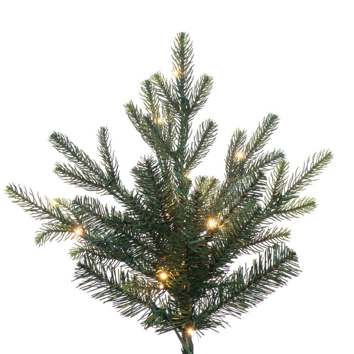 12'Hx68"W PE Orchard Fraser Fir Artificial Christmas Tree, Micro LED Pre-Lit (Multi-Mode) -Green - G252293LEDCC