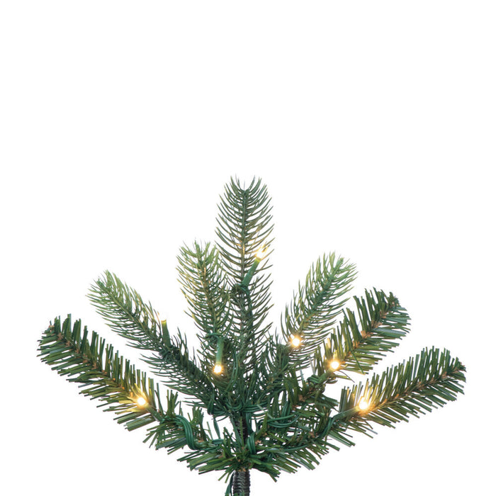 14'Hx64"W PE Vermont Spruce Artificial Christmas Tree, Micro LED Pre-Lit (Multi-Mode) -Green - G254298LEDCC