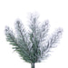 9'Hx31"W Pencil Flocked Crest Pine Artificial Christmas Tree, Unlit -White/Green - G256380