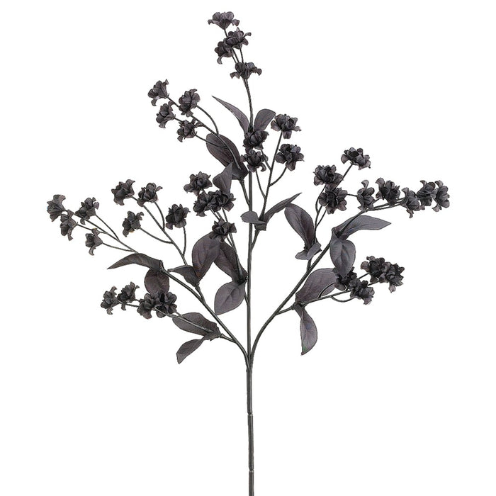 19" Double Baby's Breath Artificial Flower Spray -Black (pack of 24) - GB1260-BK