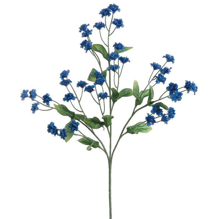 19" Double Baby's Breath Artificial Flower Spray -Royal Blue (pack of 24) - GB1260-BL/RY