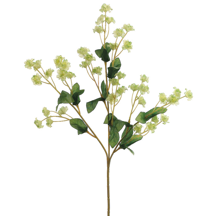 19" Double Baby's Breath Artificial Flower Spray -Cream/Green (Pack of 24) - GB1260-CR/GR