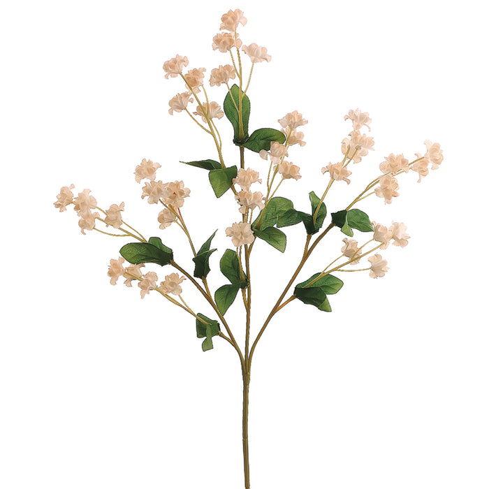 19" Double Baby's Breath Artificial Flower Spray -Ivory (pack of 24) - GB1260-IV