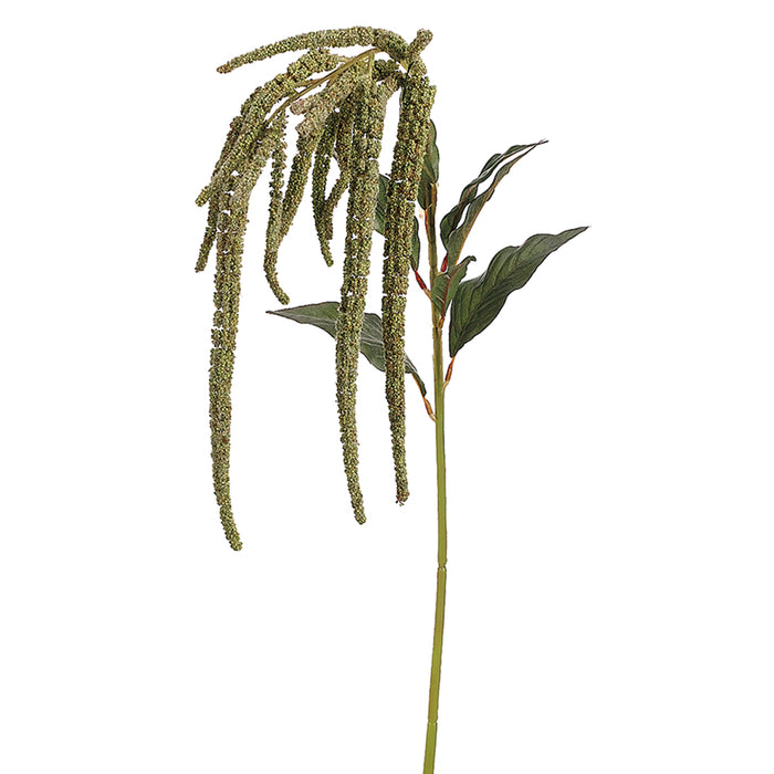 44" Artificial Hanging Amaranthus Flower Spray -Green (pack of 24) - GSA587-GR