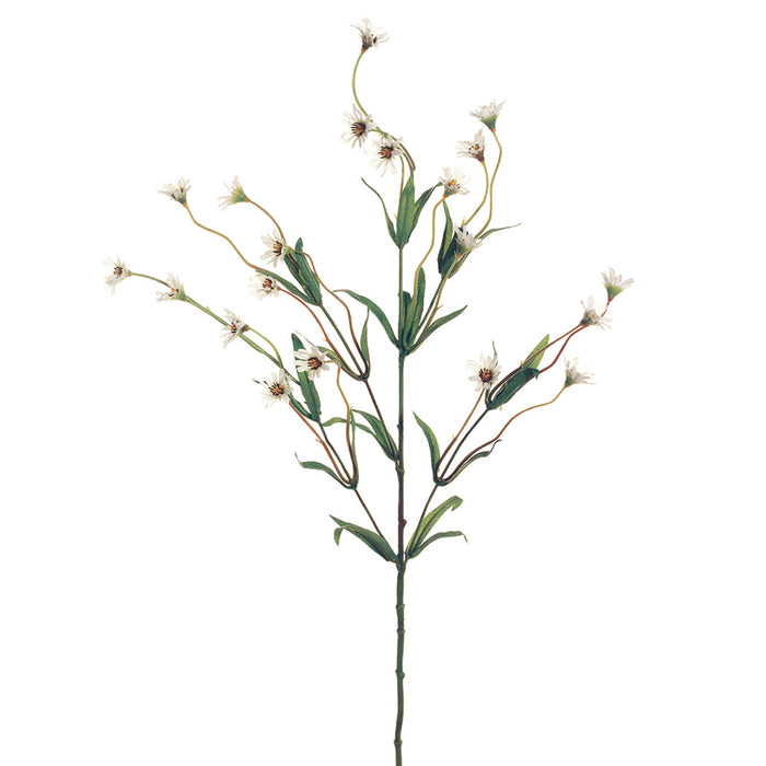29" Silk Wild Daisy Flower Spray -Cream/White (Pack of 12) - GTD017-CR/WH