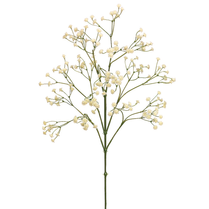 26" Silk Gypsophila Baby's Breath Flower Spray -Cream (pack of 12) - GTG482-CR