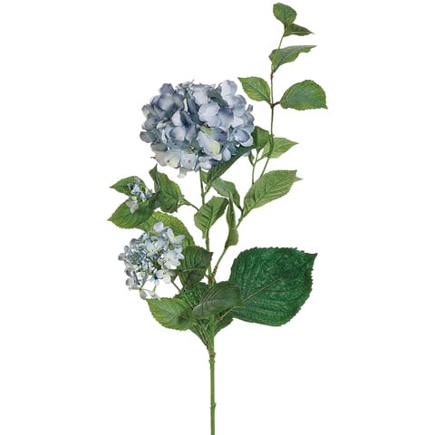 36" Silk Hydrangea Flower Spray -2 Tone Blue (pack of 12) - GTH007-BL/TT