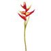 34" Silk Small Heliconia Flower Spray -Red/Yellow (pack of 12) - GTH702-RE/YE