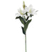 35" Silk Real Touch Casablanca Lily Flower Spray -Cream/Green (pack of 6) - GTL023-CR/GR