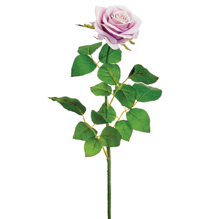27.5" Silk Confetti Large Rose Flower Spray -Amethyst (pack of 12) - GTR456-AY