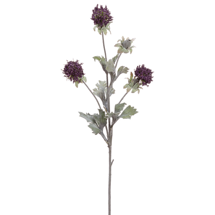 24" Silk Mountain Straw Flower Spray -Purple (pack of 12) - GTS807-PU