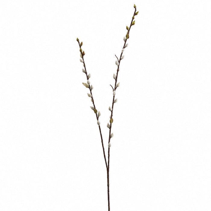36" Silk Pussy Willow Blossom Flower Spray -Gray (Pack of 24) - GTW845-GY