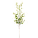 43" Hand-Wrapped Mini Blossom Silk Flower Stem Bundle -White (Pack of 12) - HBB319-WH