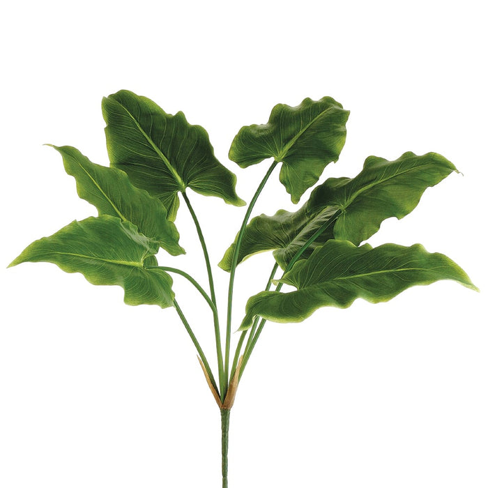 28" Calla Lily Leaf Silk Plant -Green (pack of 12) - HBL104-GR
