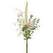 44" Hand-Wrapped Protea, Foxtail Lily & Magic Bell Silk Flower Bouquet -Green/Pink (Pack of 2) - HBP162-GR/PK