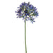 35" Handwrapped Silk Agapanthus Flower Spray -Blue/Purple (pack of 12) - HSA115-BL/BU