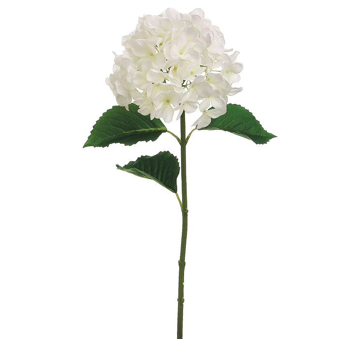 31" Handwrapped Silk Hydrangea Flower Spray -Cream (pack of 12) - HSH137-CR