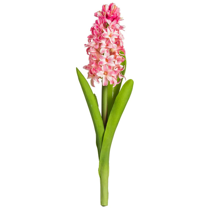 12.5" Handwrapped Silk Hyacinth Flower Spray -Pink (pack of 12) - HSH337-PK