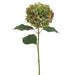 31" Handwrapped Silk Hydrangea Flower Spray -Green/Burgundy (pack of 12) - HSH428-GR/BU