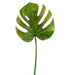 26" Silk Split Philodendron Monstera Leaf Stem -Green/Burgundy (Pack of 12) - HSL419-GR/BU