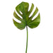 26" Silk Split Philodendron Monstera Leaf Stem -Green/Burgundy (pack of 12) - HSL419-GR/BU