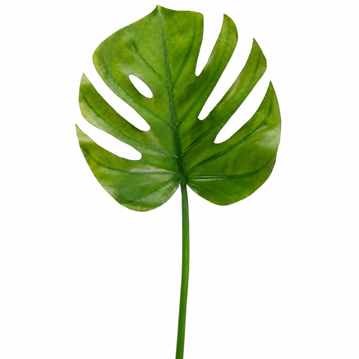 26" Silk Split Philodendron Monstera Leaf Stem -Green (Pack of 12) - HSL419-GR