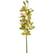 38" Hand-Wrapped Cymbidium Orchid Silk Flower Stem -Green/Pink (Pack of 6) - HSO136-GR/PK