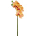 23.5" Small Silk Phalaenopsis Orchid Flower Stem -Orange/Burgundy (pack of 12) - HSO175-OR/BU