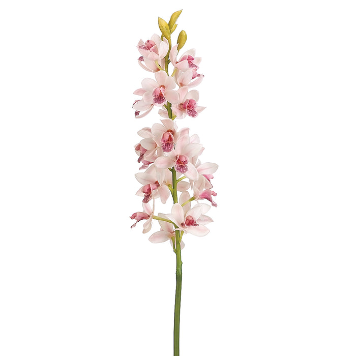 31" Hand-Wrapped Cymbidium Orchid Silk Flower Stem -2 Tone Pink (Pack of 12) - HSO302-PK/TT